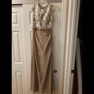 JJs House Champagne and Ivory Lace Women’s Wedding Dress